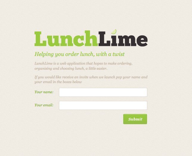 Screenshot of lunchlime.com