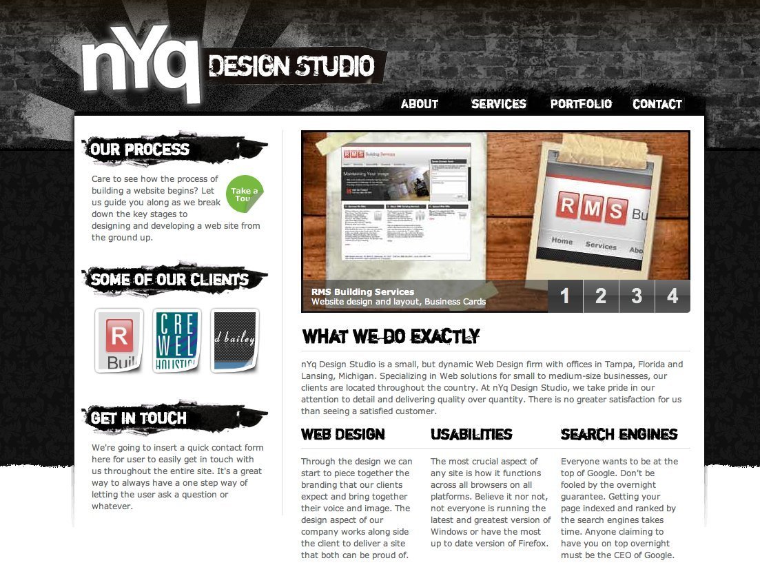 Screenshot of nyqdesign.com