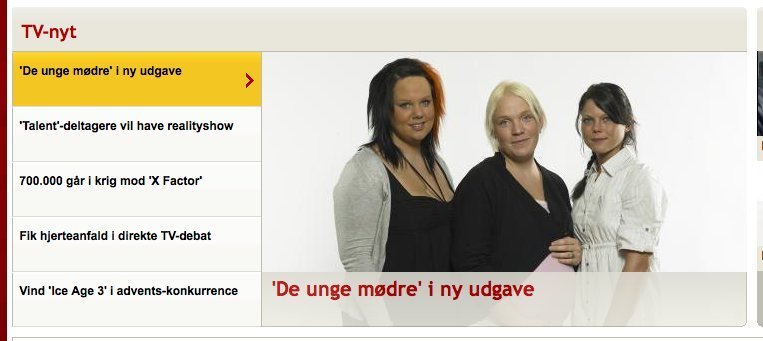 Screenshot of tvtid.tv2.dk