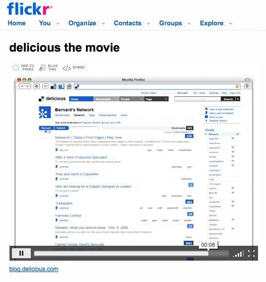 Screenshot of flickr.com