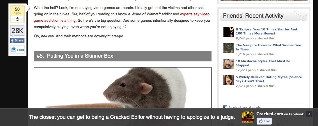 Screenshot of cracked.com