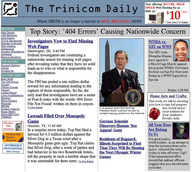 Screenshot of trinicom.com