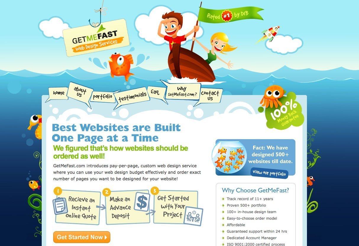 Screenshot of getmefast.com