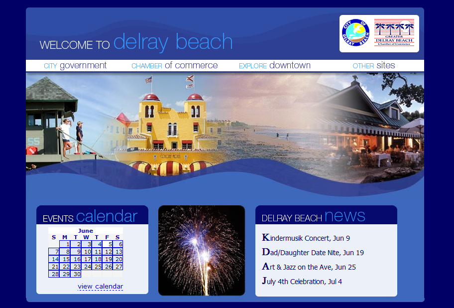 Screenshot of delraybeach.com