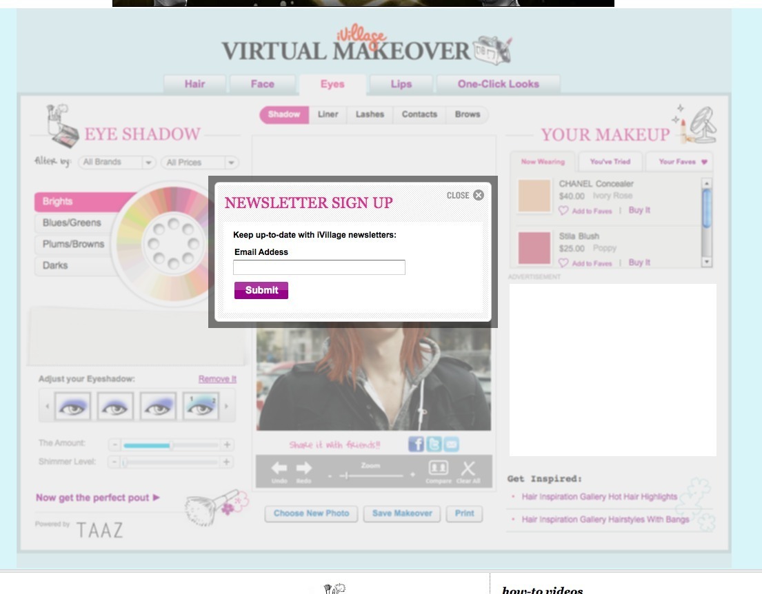 Screenshot of ivillage.com