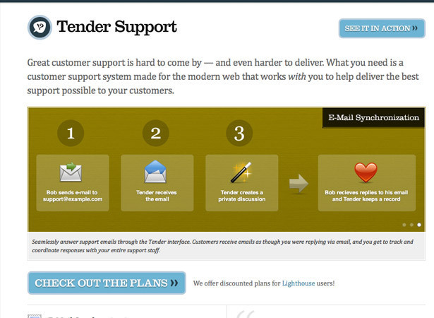 Screenshot of tendersupport.com
