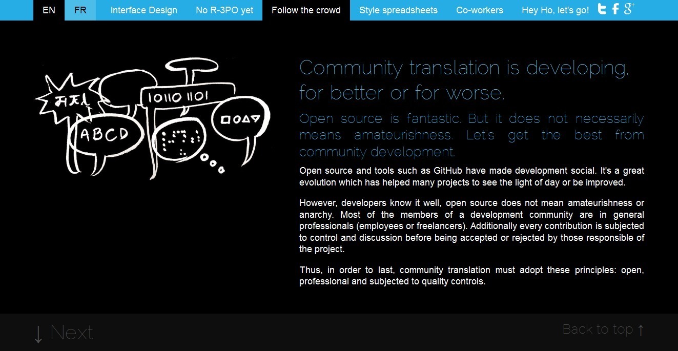 Screenshot of TranslationIsUX.com