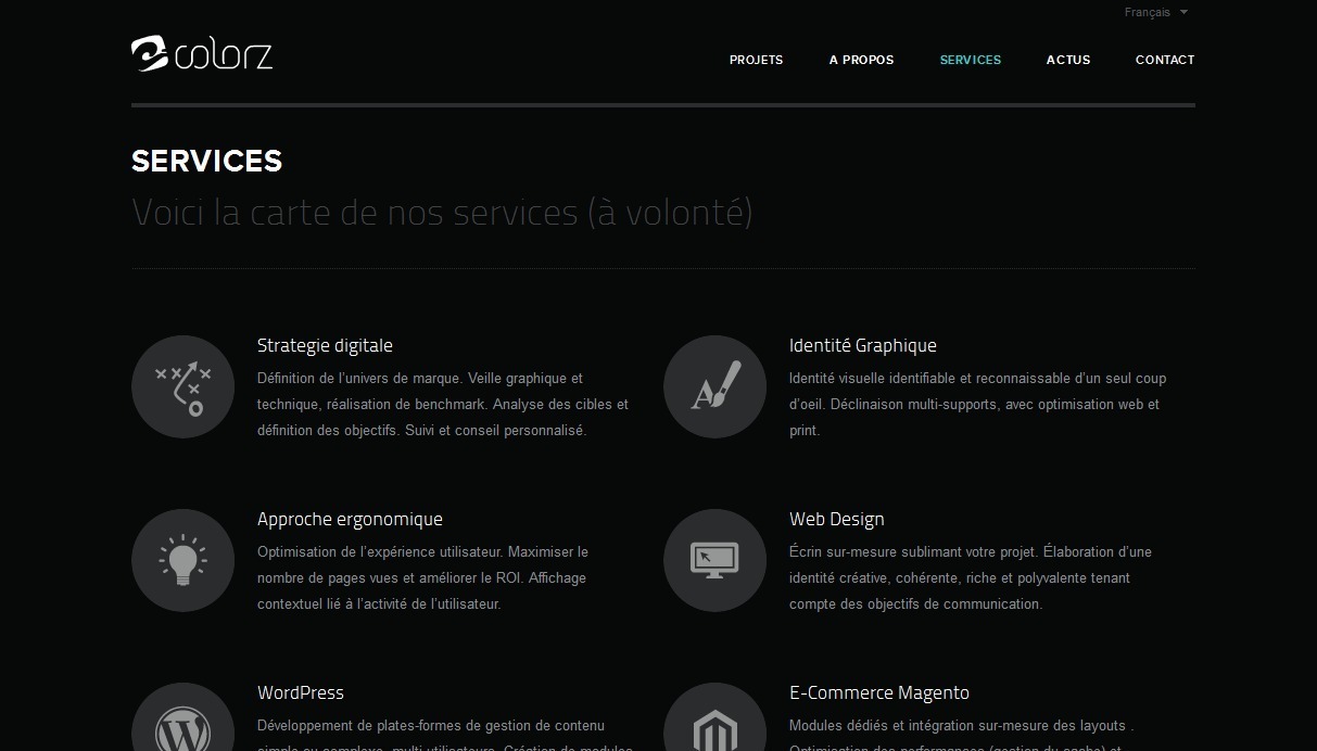 Screenshot of colorz.fr