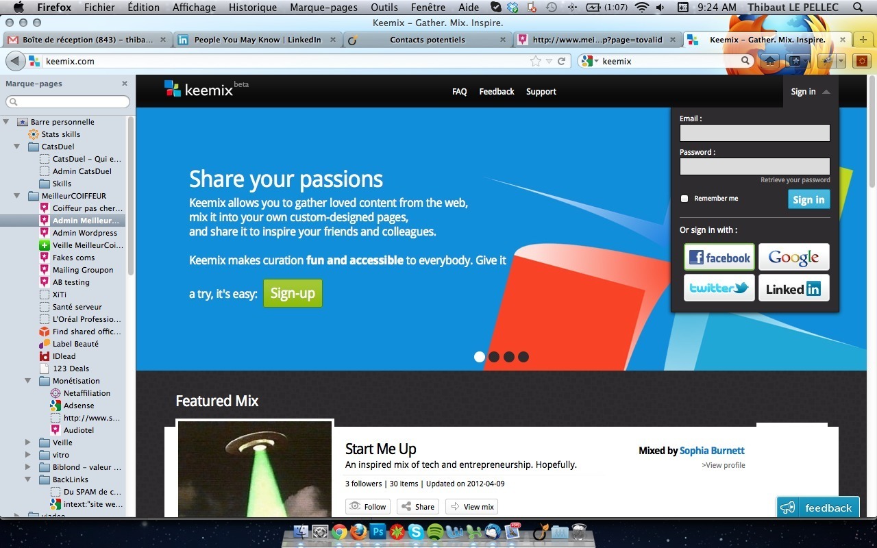Screenshot of keemix.com