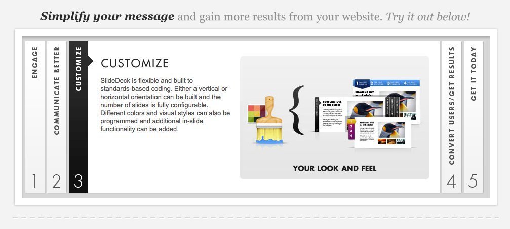 Screenshot of slidedeck.com