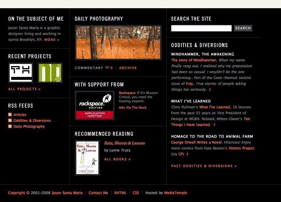 Screenshot of jasonsantamaria.com