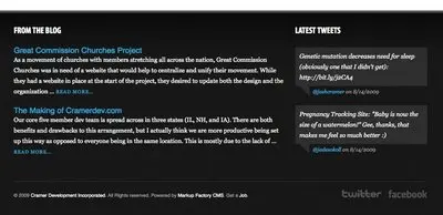 Fat Footer example from cramerdev.com