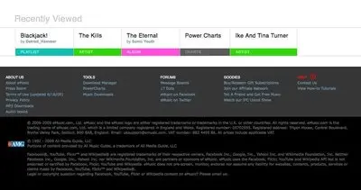 Fat Footer example from emusic.com