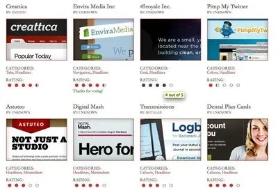 Rate Content example from designsnips.com