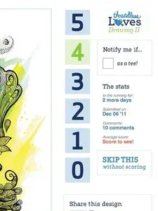 Rate Content example from threadless.com