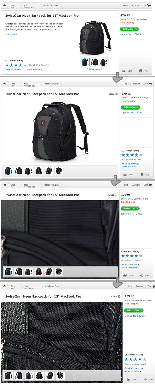 Image Zoom example