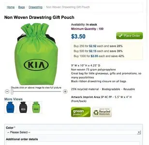 Product pages example from customtoronto.ca