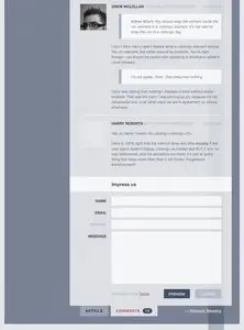 Comments example from 24ways.org
