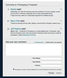 Comments example from 404uxd.com 