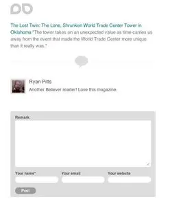 Comments example from playgroundblues.com