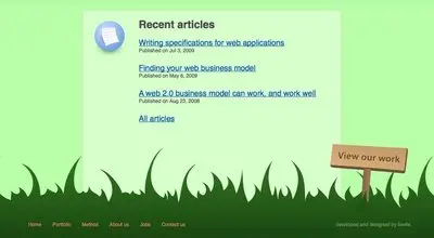 Fat Footer example from lionite.com