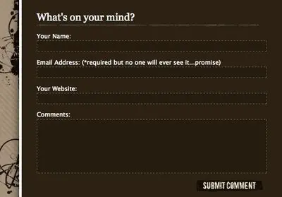 Comments example from timkadlec.com