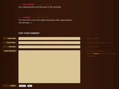 Comments example from jeffcroft.com
