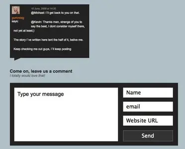 Comments example from gummisig.com