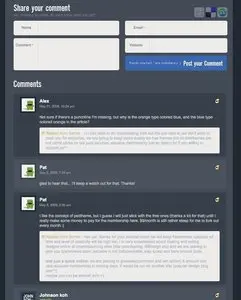 Comments example from psdthemes.com