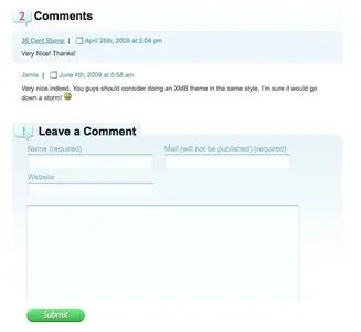 Comments example from blog.guifx.com