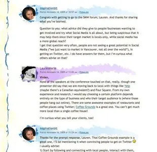 Comments example from creativecurio.com
