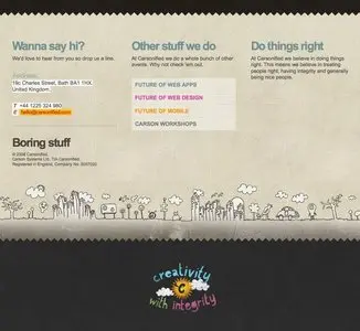 Fat Footer example from events.carsonified.com