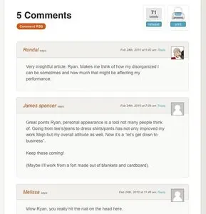 Comments example from workawesome.com