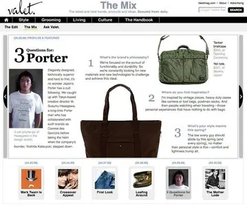Lists example from valetmag.com