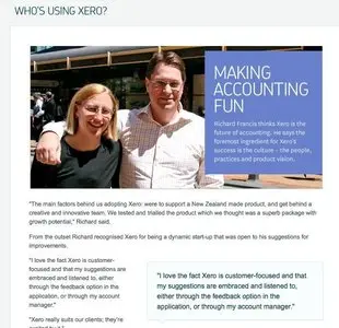 Articles example from xero.com