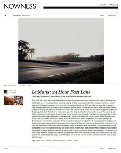 Articles example from nowness.com