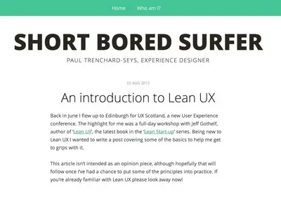 Articles example from shortboredsurfer.com