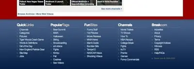 Fat Footer example from break.com