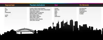 Fat Footer example from tv2.da.momondo.com