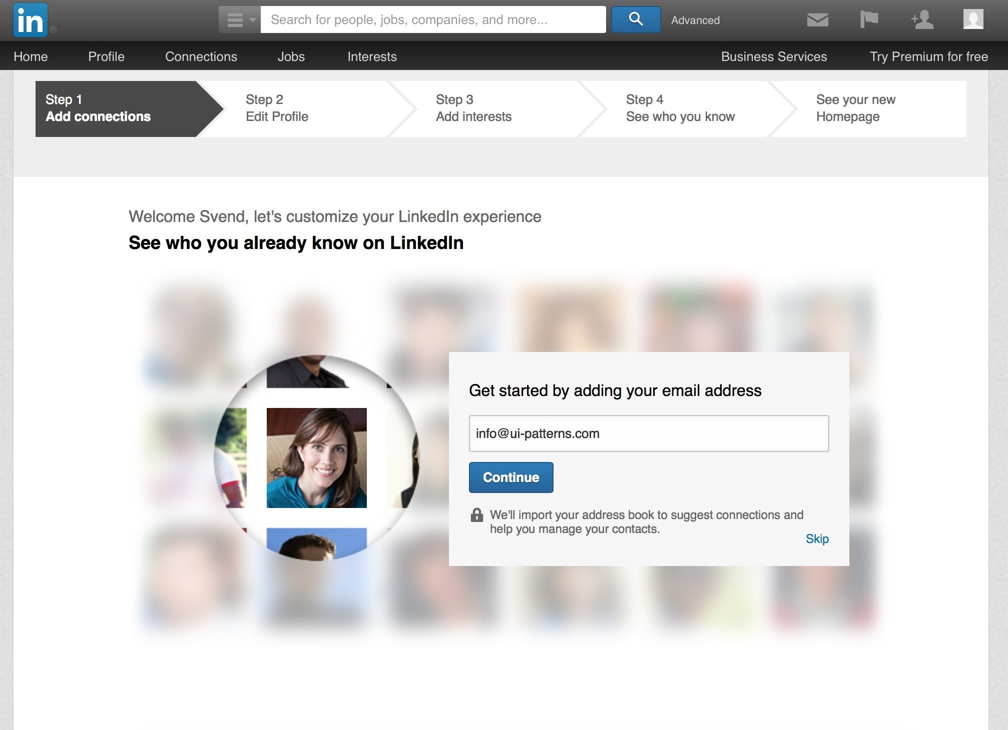 Screenshot of linkedin.com
