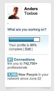 Goal-Gradient Effect example from linkedin.com