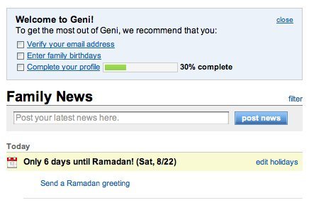 Screenshot of geni.com