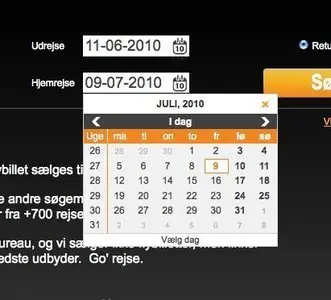 Calendar Picker example from da.momondo.com