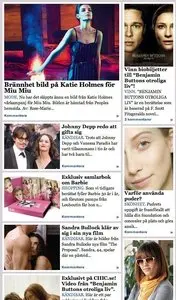 Content Teasers example from chic.se