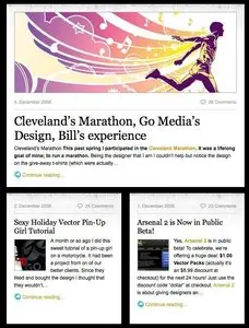 Content Teasers example from gomediazine.com