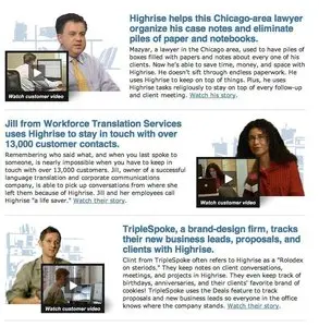 Content Teasers example from highrisehq.com