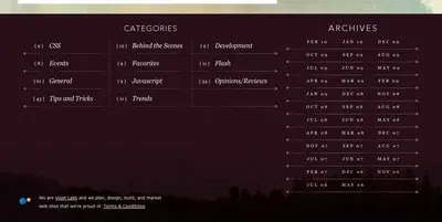 Lists example from viget.com