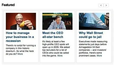 Content Teasers example from money.cnn.com