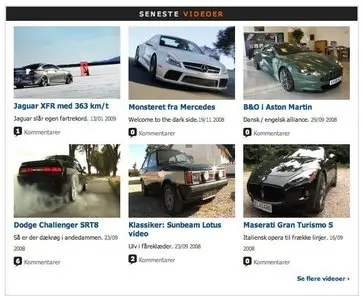 Content Teasers example from msnmand.dk