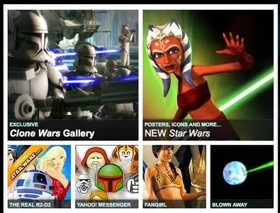 Content Teasers example from starwars.yahoo.com